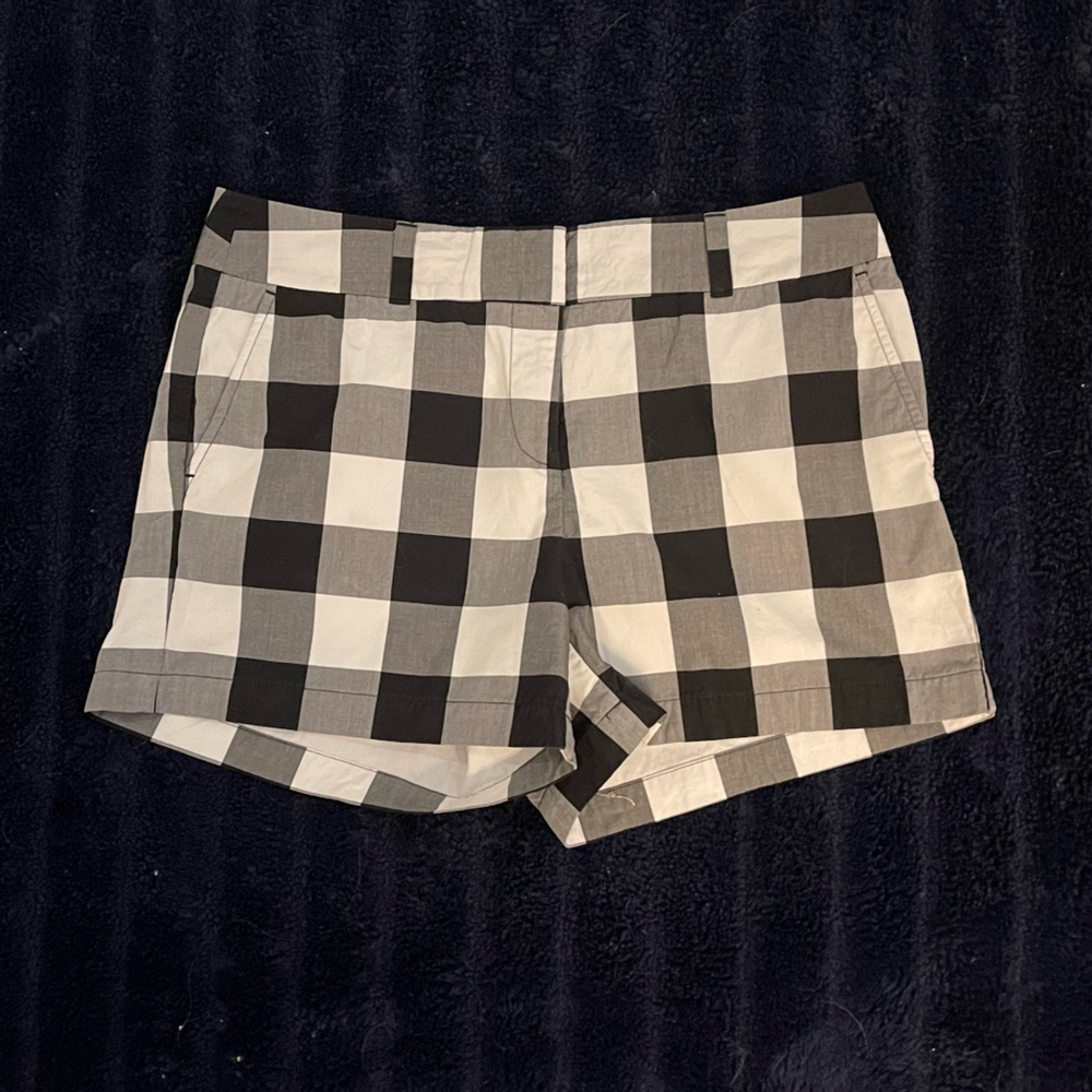 Black and white shorts